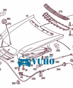 Alternative view of TOYOTA FORTUNER 2006-2014 DÂY GIẬT NẮP BÌNH XĂNG | 770350K080