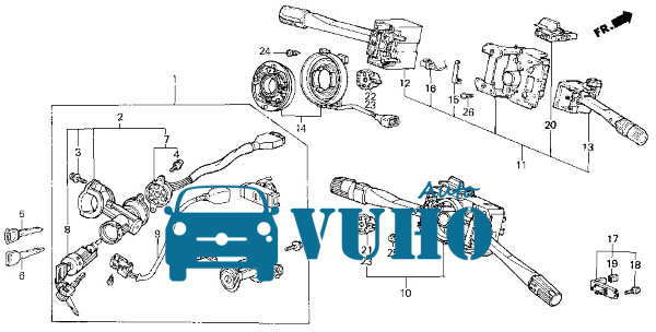 CÔNG TẮC XI NHAN XE MITSUBISHI JOLIE 1999-2006 | MR329636 5 CÔNG TẮC XI NHAN XE MITSUBISHI JOLIE 1999-2006 | MR329636 - Image 5