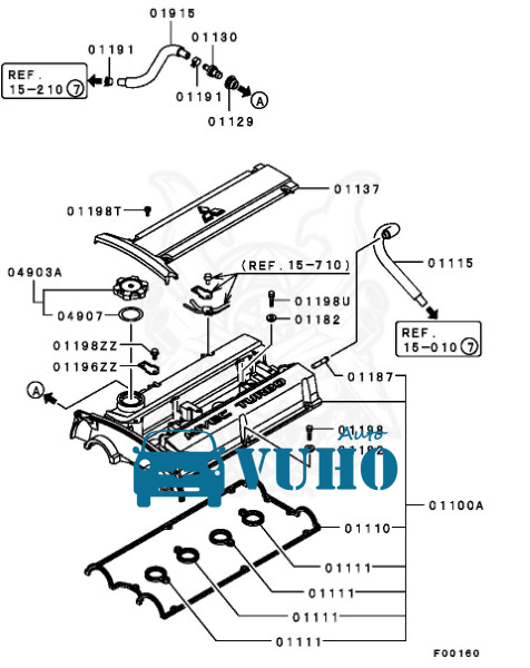 KIA CERATO 2008-2013 NẮP CHE MÔ BIN | 224052B010 4 KIA CERATO 2008-2013 NẮP CHE MÔ BIN | 224052B010 - Image 4