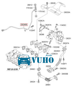 ỐNG DẦU VÀO MÁY PHÁT HYUNDAI PORTER H100 2009 | 3748242100 7 ỐNG DẦU VÀO MÁY PHÁT HYUNDAI PORTER H100 2009 | 3748242100 - Image 3