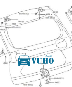 TOYOTA CROSS 2020-2024 BẢN LỀ CỐP SAU | 688100A030 11 TOYOTA CROSS 2020-2024 BẢN LỀ CỐP SAU | 688100A030 - Image 6