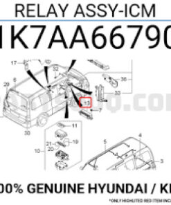 HỘP XI NHAN CHỚP HYUNDAI STAREX 2009 | 95230-4H106 7 HỘP XI NHAN CHỚP HYUNDAI STAREX 2009 | 95230-4H106 - Image 3